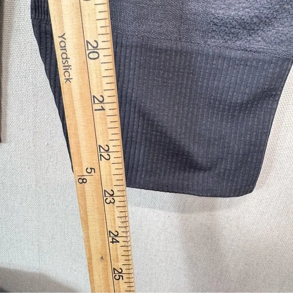 Lululemon Ebb to Street Seamless Ribbed Cuff Pants Womens Size L 8 Gray Tights - Picture 9 of 10